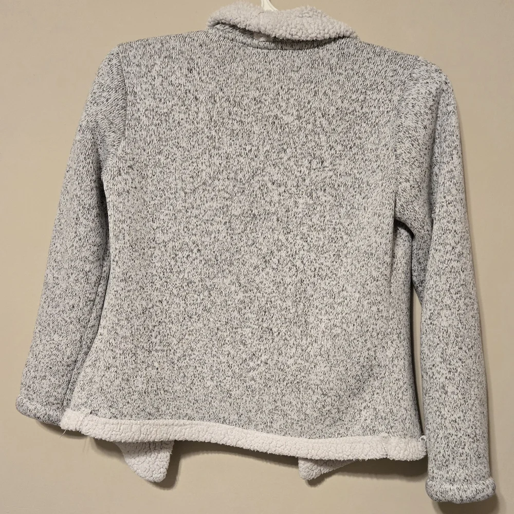 Free Country Jacket Gray Sherpa Womens Sz M - Picture 2 of 6